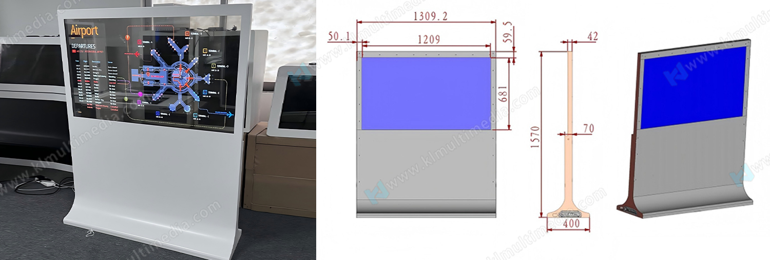 55-дюймовый напольный