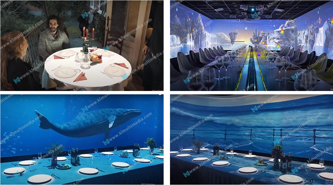 ресторан с интерактивной проекцией