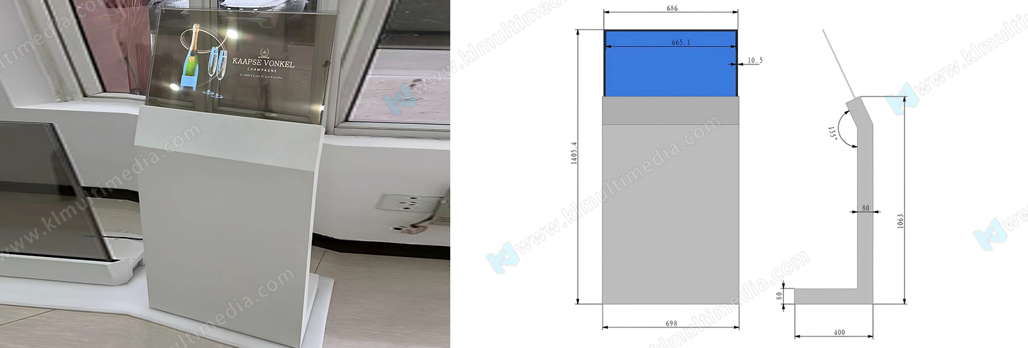 30-дюймовый наклонный